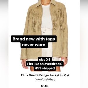 Suede fringe jacket.